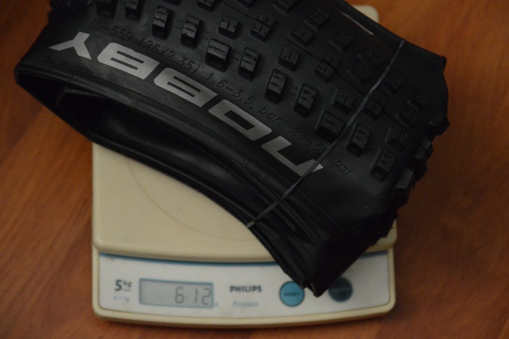 Schwalbe Nobby Nic 2.35 weighing 612g