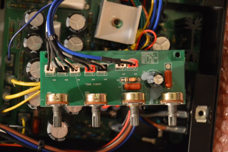 Randall RM80/RM50 presence/density board removed from the chassis