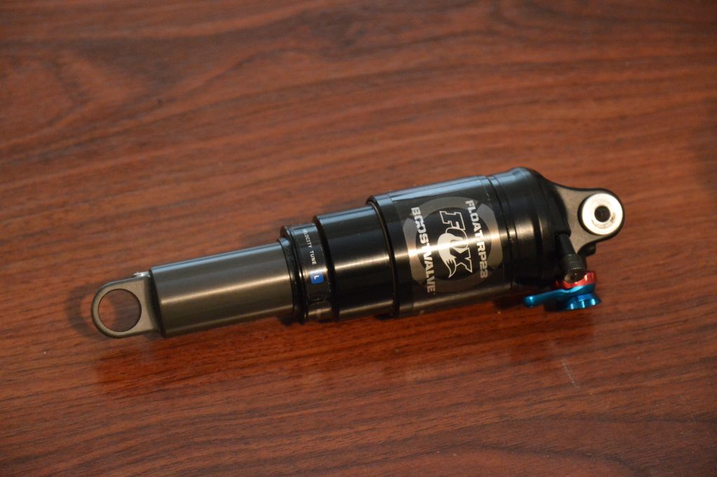Fox RP23 rear shock with high volume air can and boost valve