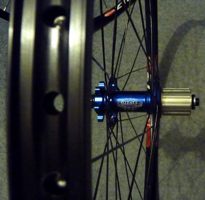 Valve hole in rim aligned with hub logo