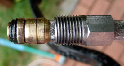 Side-on view of Hygia SLP brake fitting