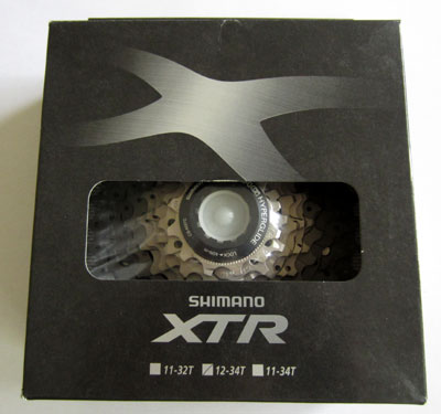 New XTR 9-speed cassette in packaging