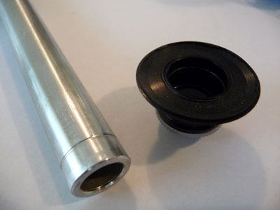 Axle end-cap close-up