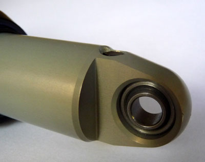 Close-up pic of Magura Hugin spherical bearing