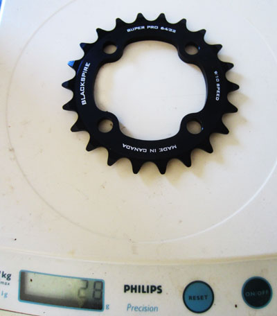 Blackspire Super Pro 22t Chainring - 28g