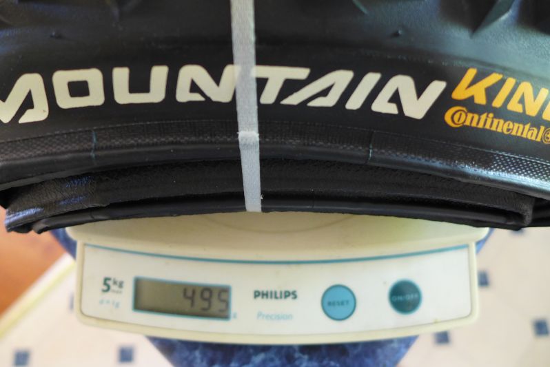 Continental Mountain King I tyre in Supersonic 2.2 size on scale