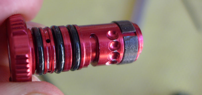 XX remote seal o-rings on rebound adjuster