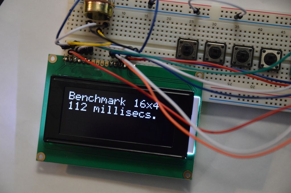 Midas 16 x 4 character LCD display white on black